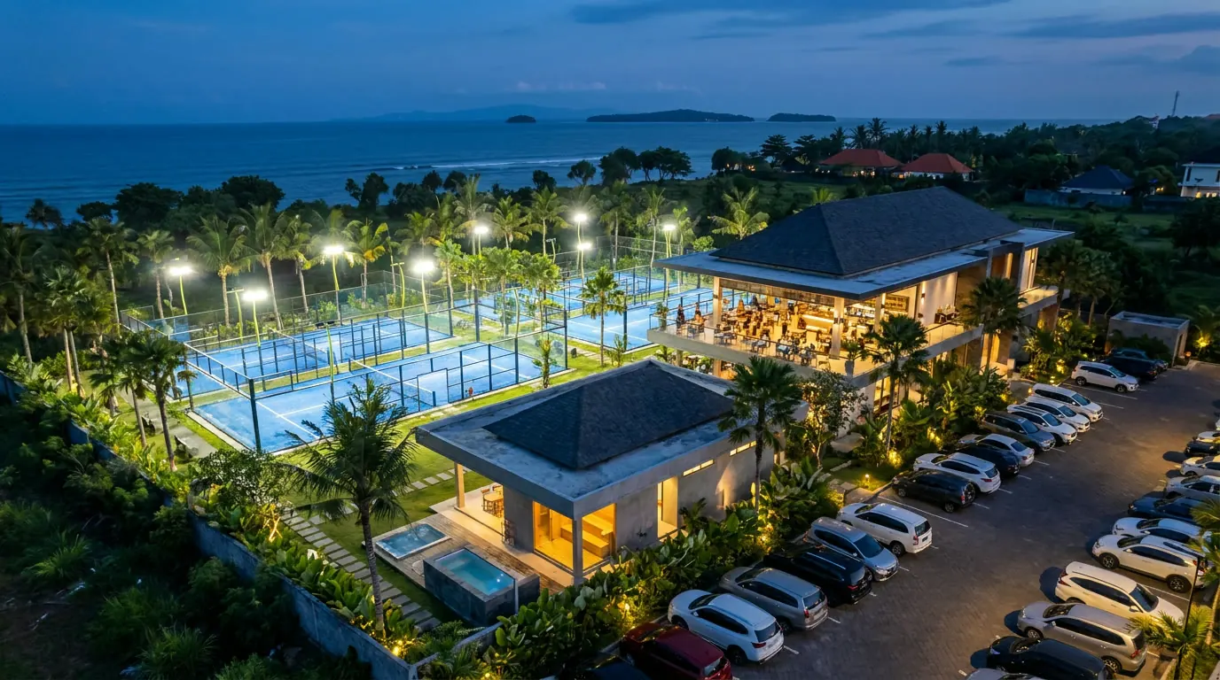 Ilustrasi biaya pembuatan lapangan padel di Medan dan analisis ROI untuk klub padel di Medan